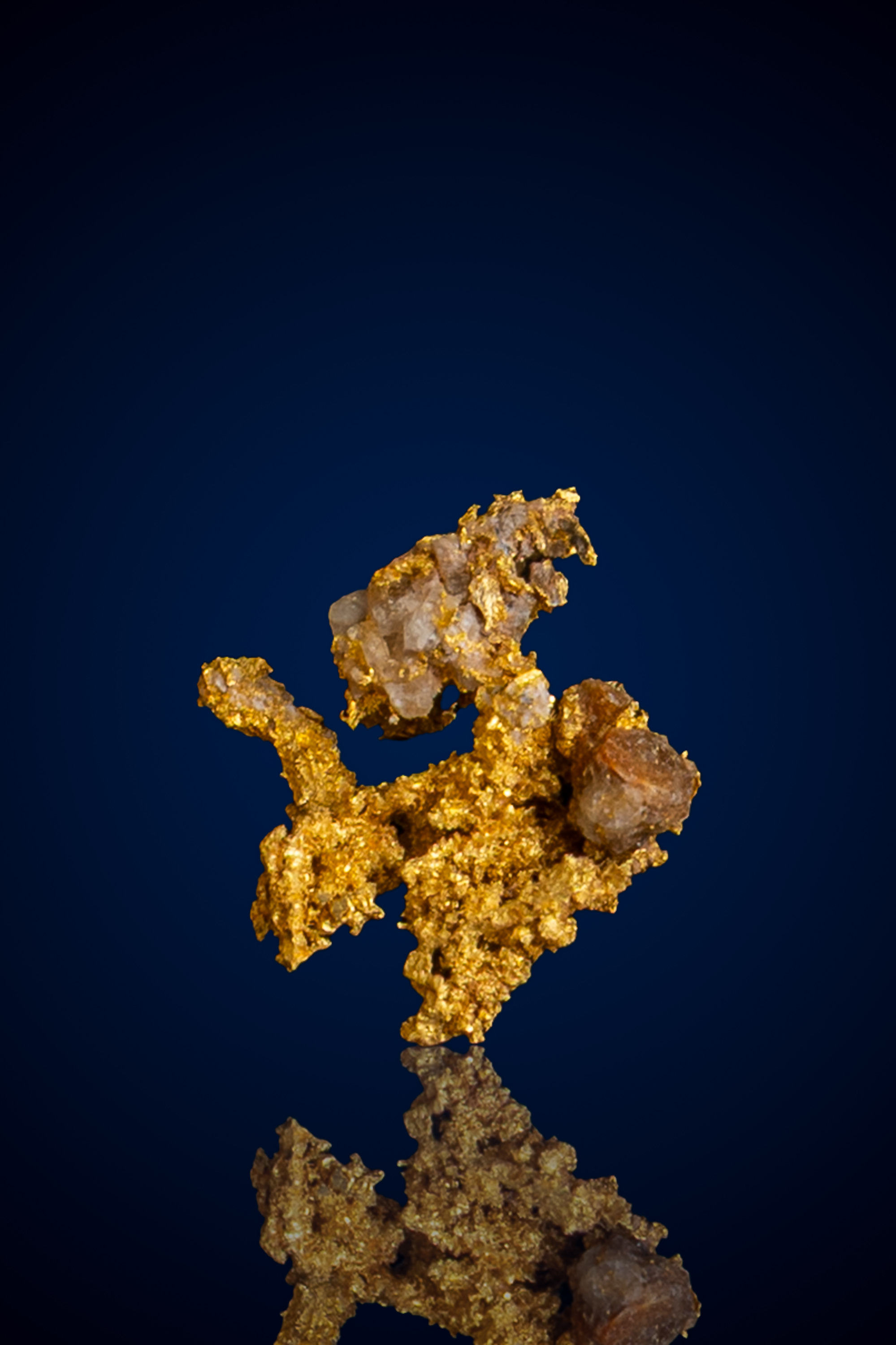(image for) Organic, Unique Natural Gold Nugget with Quartz - Lost Mine, Australia - 0.47 grams